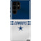 NFL Dallas Cowboys White Striped Galaxy S22 Ultra Pro Case