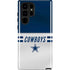 NFL Dallas Cowboys White Striped Galaxy S22 Ultra Pro Case