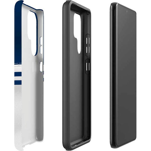 NFL Dallas Cowboys White Striped Galaxy S22 Ultra Pro Case