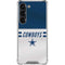 NFL Dallas Cowboys White Striped Galaxy S23 Clear Case