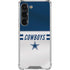 NFL Dallas Cowboys White Striped Galaxy S23 Clear Case