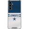 NFL Dallas Cowboys White Striped Galaxy S23 FE Clear Case