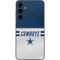 NFL Dallas Cowboys White Striped Galaxy S23 FE Skin