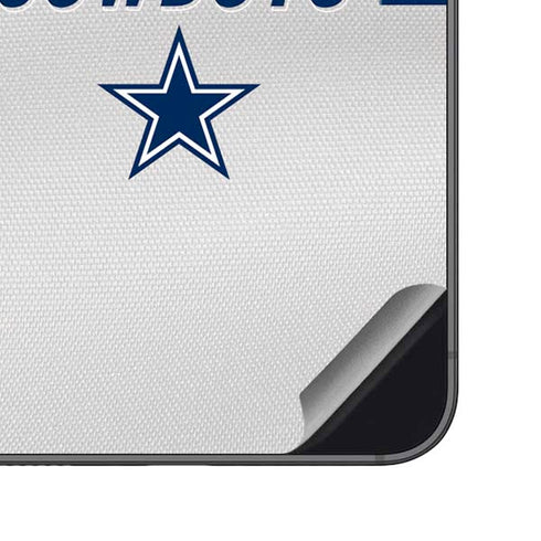 NFL Dallas Cowboys White Striped Galaxy S23 FE Skin