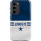 NFL Dallas Cowboys White Striped Galaxy S23 Plus Pro Case