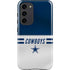 NFL Dallas Cowboys White Striped Galaxy S23 Plus Pro Case