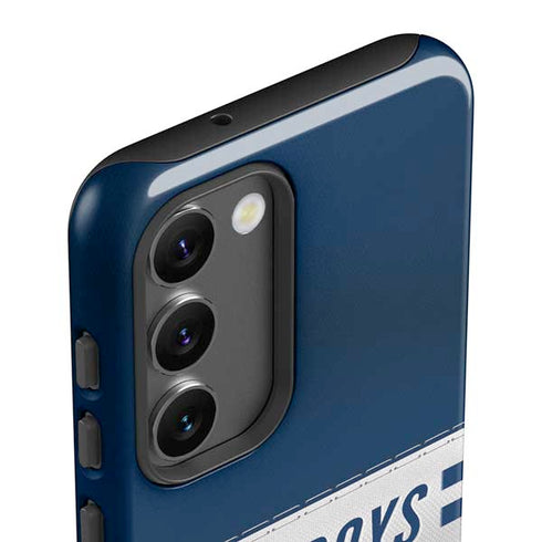 NFL Dallas Cowboys White Striped Galaxy S23 Plus Pro Case
