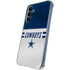 NFL Dallas Cowboys White Striped Galaxy S24 Clear Case