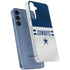 NFL Dallas Cowboys White Striped Galaxy S24 Clear Case