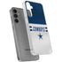 NFL Dallas Cowboys White Striped Galaxy S24 Plus Clear Case
