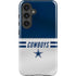 NFL Dallas Cowboys White Striped Galaxy S24 Plus Impact Case
