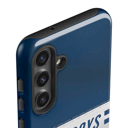 NFL Dallas Cowboys White Striped Galaxy S24 Plus Impact Case