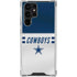 NFL Dallas Cowboys White Striped Galaxy S24 Ultra Clear Case