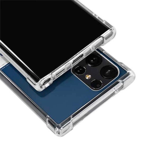 NFL Dallas Cowboys White Striped Galaxy S24 Ultra Clear Case