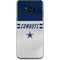 NFL Dallas Cowboys White Striped Galaxy S8 Plus Skin