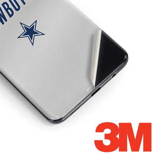 NFL Dallas Cowboys White Striped Galaxy S9 Plus Skin