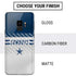 NFL Dallas Cowboys White Striped Galaxy S9 Skin