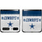 NFL Dallas Cowboys White Striped Galaxy Z Flip Skin