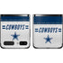 NFL Dallas Cowboys White Striped Galaxy Z Flip Skin