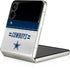 NFL Dallas Cowboys White Striped Galaxy Z Flip3 5G Skin