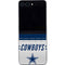 NFL Dallas Cowboys White Striped Galaxy Z Flip5 5G Skin