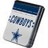 NFL Dallas Cowboys White Striped Galaxy Z Flip5 5G Skin