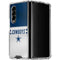 NFL Dallas Cowboys White Striped Galaxy Z Fold4 5G Clear Case