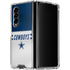 NFL Dallas Cowboys White Striped Galaxy Z Fold4 5G Clear Case