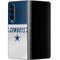 NFL Dallas Cowboys White Striped Galaxy Z Fold4 5G Skin