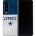 NFL Dallas Cowboys White Striped Galaxy Z Fold4 5G Skin