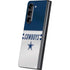 NFL Dallas Cowboys White Striped Galaxy Z Fold5 5G Skin