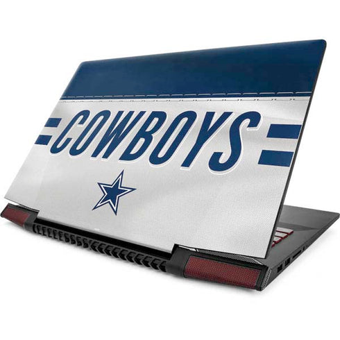 NFL Dallas Cowboys White Striped Lenovo IdeaPad Skin
