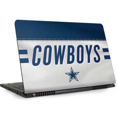 NFL Dallas Cowboys White Striped Dell Inspiron Skin