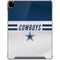 NFL Dallas Cowboys White Striped iPad Pro 12.9in (2020) Clear Case