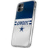NFL Dallas Cowboys White Striped iPhone 11 Clear Case