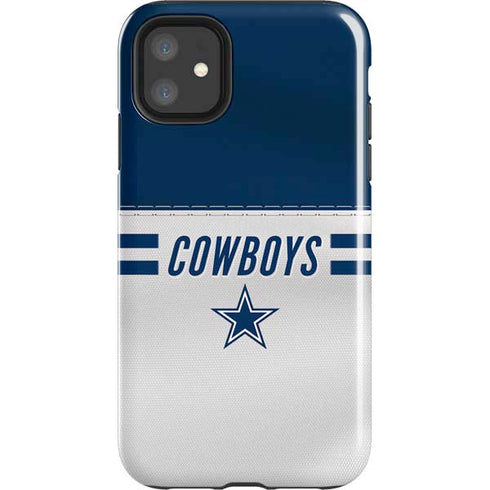 NFL Dallas Cowboys White Striped iPhone 11 Impact Case