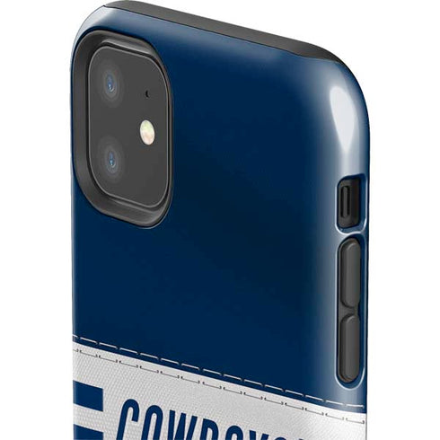 NFL Dallas Cowboys White Striped iPhone 11 Impact Case