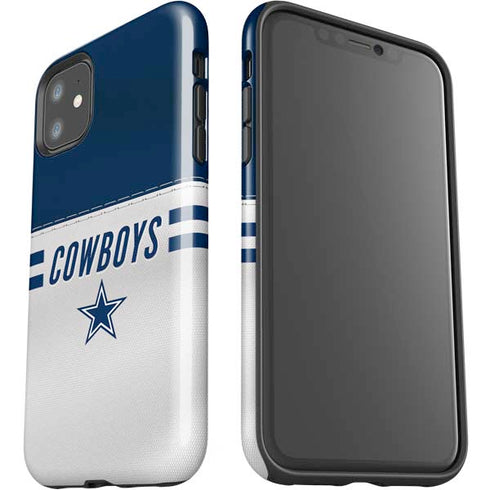 NFL Dallas Cowboys White Striped iPhone 11 Impact Case