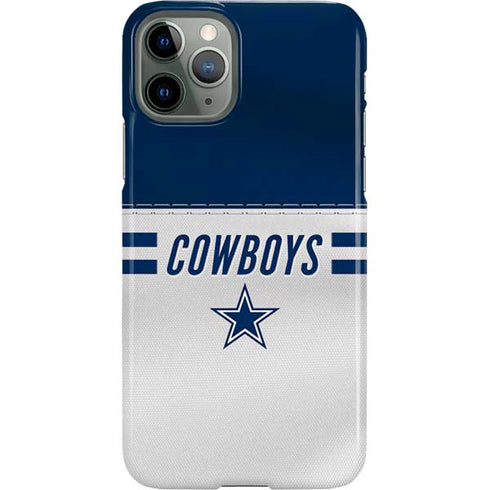 NFL Dallas Cowboys White Striped iPhone 11 Pro Lite Case