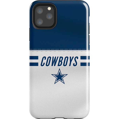 NFL Dallas Cowboys White Striped iPhone 11 Pro Max Impact Case