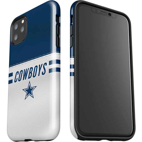 NFL Dallas Cowboys White Striped iPhone 11 Pro Max Impact Case