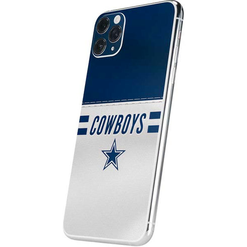 NFL Dallas Cowboys White Striped iPhone 11 Pro Max Skin