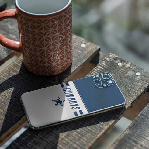 NFL Dallas Cowboys White Striped iPhone 11 Pro Max Skin