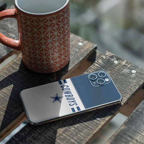 NFL Dallas Cowboys White Striped iPhone 11 Pro Skin