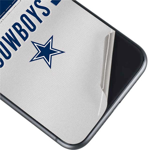 NFL Dallas Cowboys White Striped iPhone 11 Skin