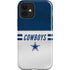NFL Dallas Cowboys White Striped iPhone 12 Impact Case