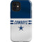NFL Dallas Cowboys White Striped iPhone 12 Mini Impact Case
