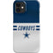 NFL Dallas Cowboys White Striped iPhone 12 Mini Lite Case