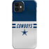 NFL Dallas Cowboys White Striped iPhone 12 Mini Lite Case