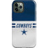 NFL Dallas Cowboys White Striped iPhone 12 Pro Impact Case